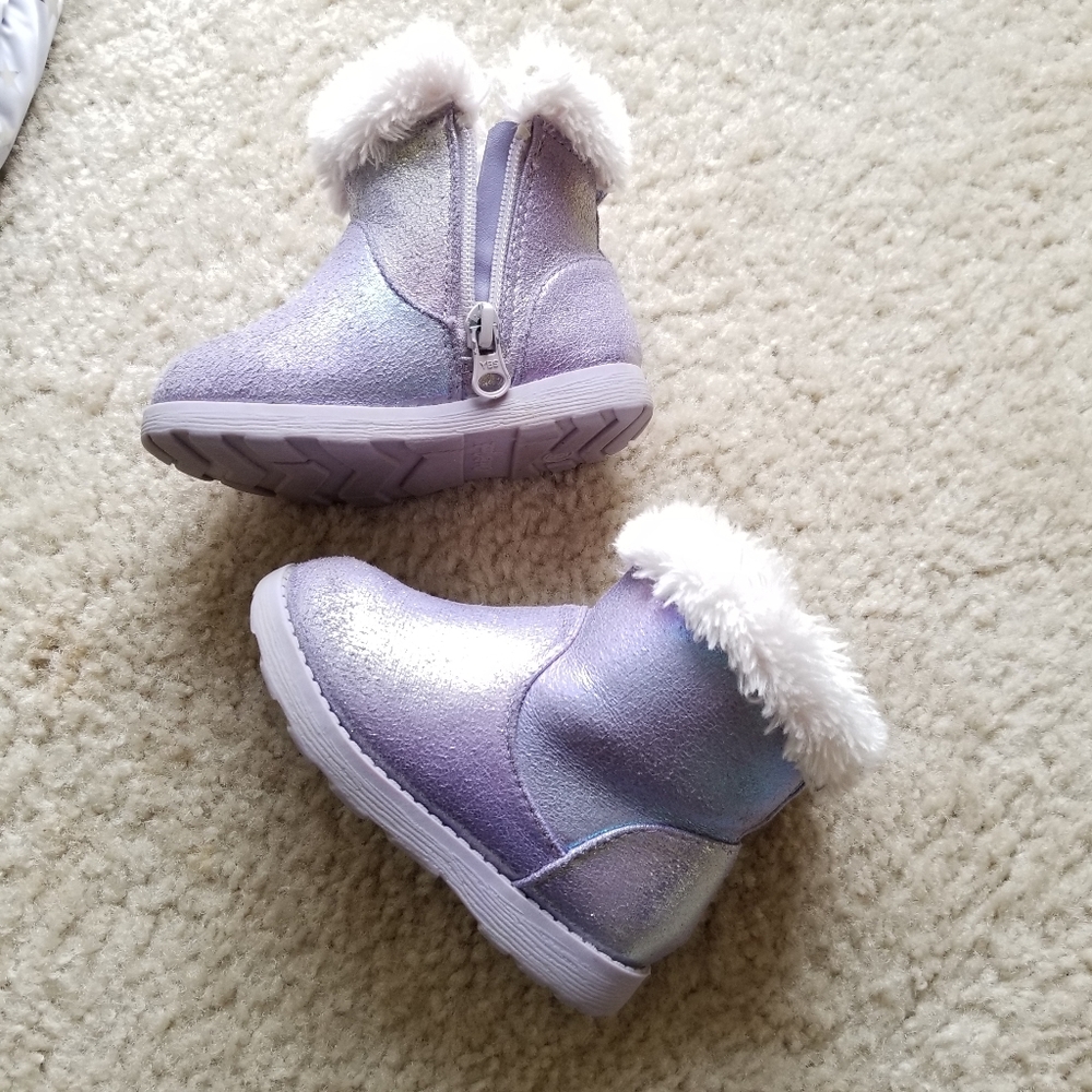 Cat & Jack winter fur lined boots sz 6